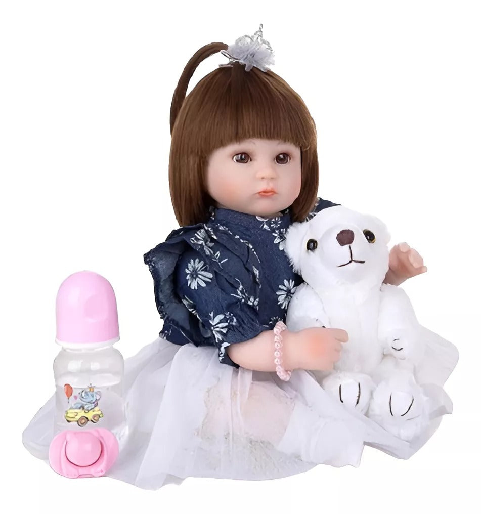 Muñeca Reborn realista con sonidos tiernos - Mide 45cms🎁GRATIS ACCESORIOS