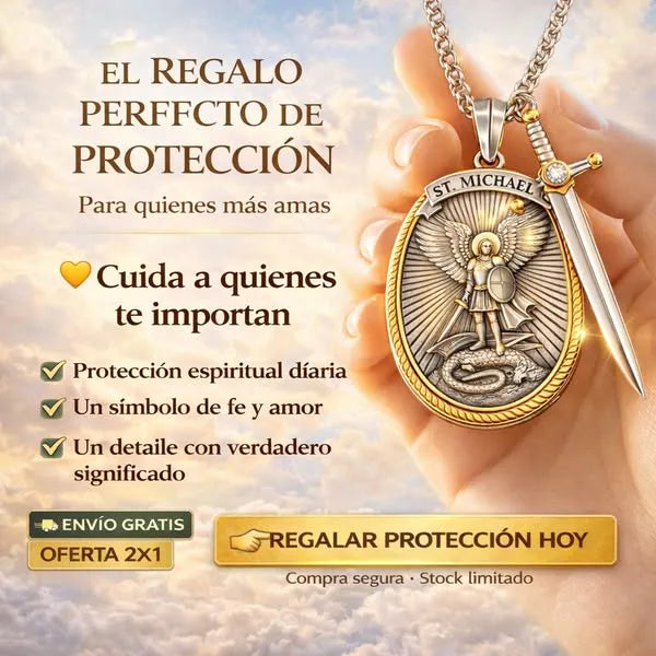 Paga 1 y lleva 2 collares de San Miguel Arcángel para la protección tuya y de tu familia