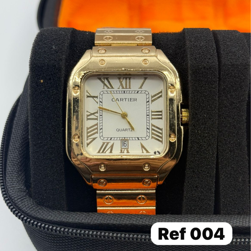Reloj Cartier importado de alta calidad metálico para hombre - Exclusividad y detalle en cada modelo