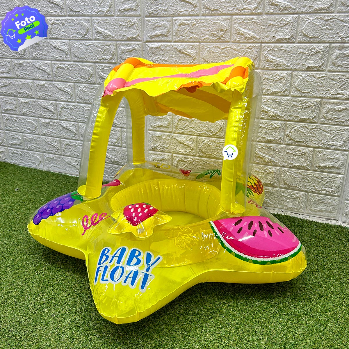 Flotador infantil para piscina en forma de estrella para niños de 1 a 3 años - Evita volteos y hundimientos