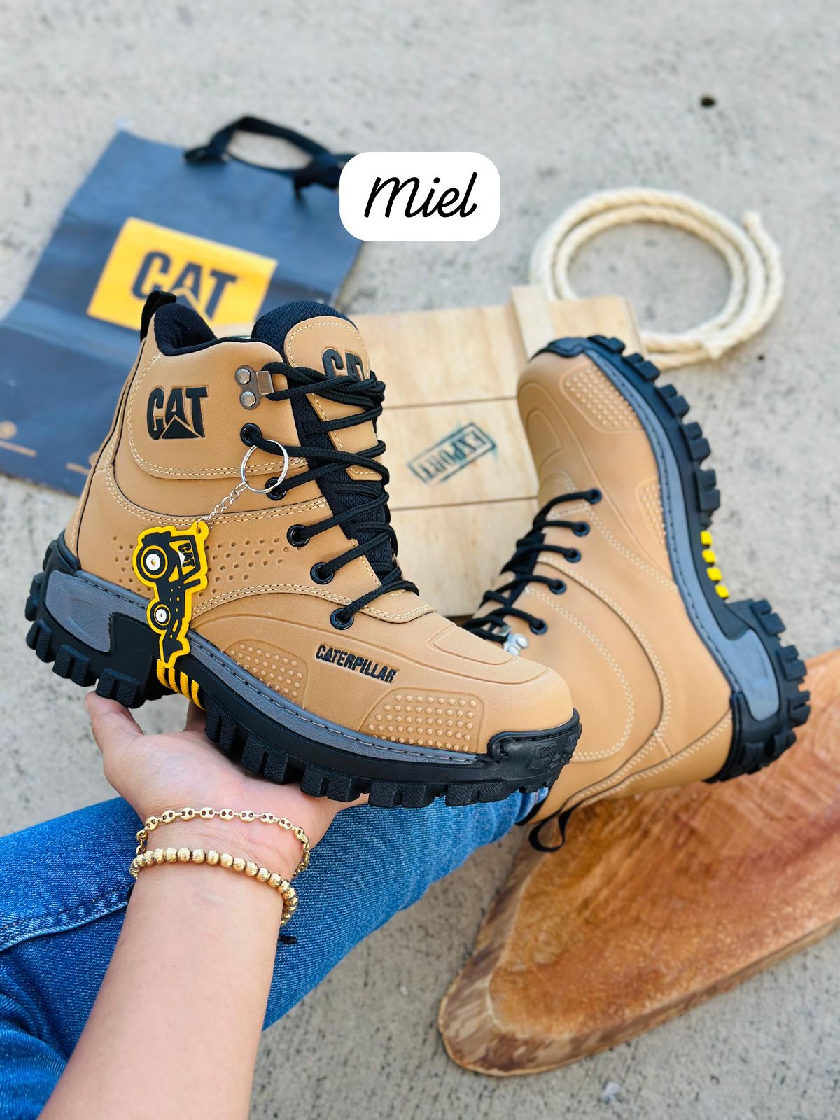Botas CATERPILLAR IMPORTADAS para hombre - Detalles 100% en cuero🔥HOY 30%DCTO