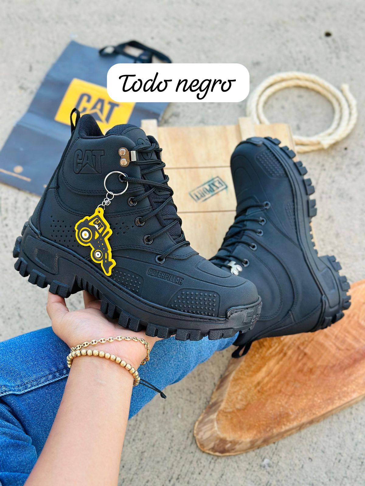 Botas CATERPILLAR IMPORTADAS para hombre - Detalles 100% en cuero🔥HOY 30%DCTO