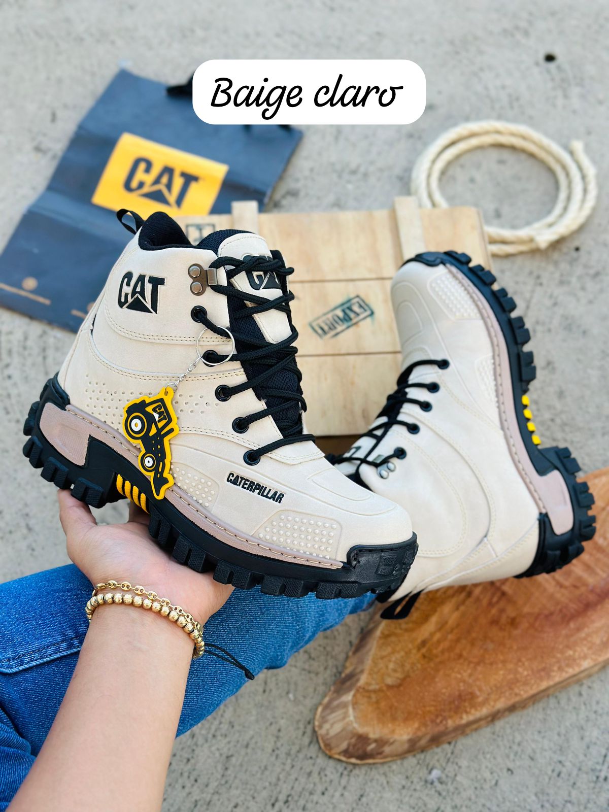 Botas CATERPILLAR IMPORTADAS para hombre - Detalles 100% en cuero🔥HOY 30%DCTO