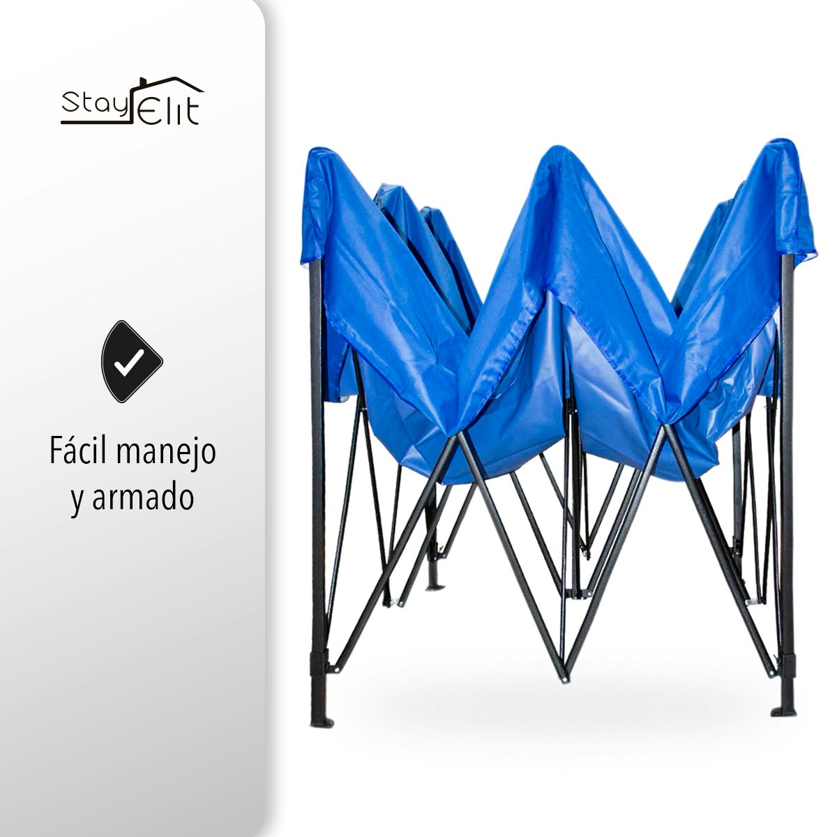 Carpa estilo toldo plegable - Mide 3mx3m y es impermeable