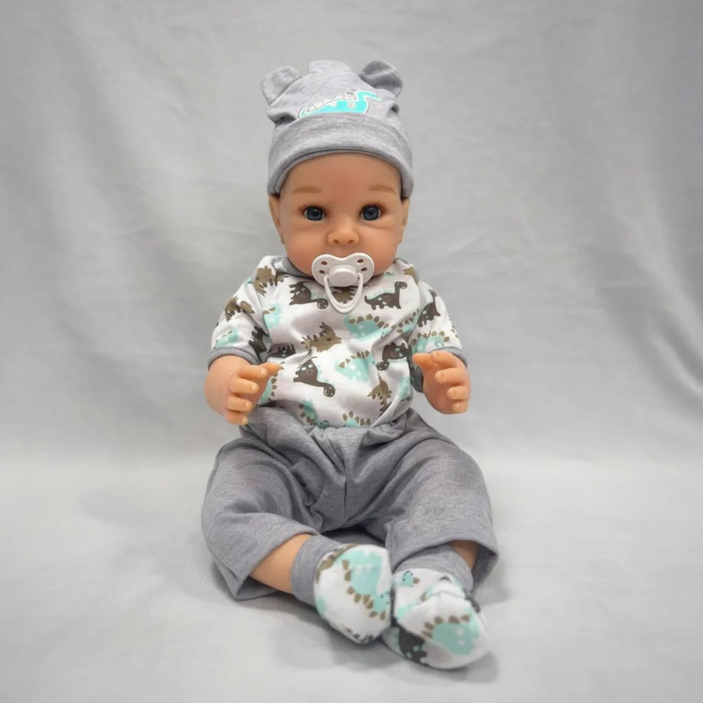 Bebé Reborn Realista - Mide 55cms y pesa 1.2Kg (INCLUYE Todos los accesorios de la foto)