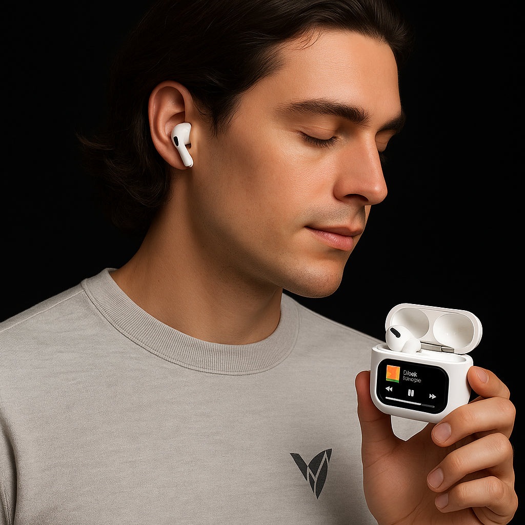 Audífonos inalámbricos tipo Airpods 2 Pro Gen con pantalla táctil - Compatible con Android y iPhone