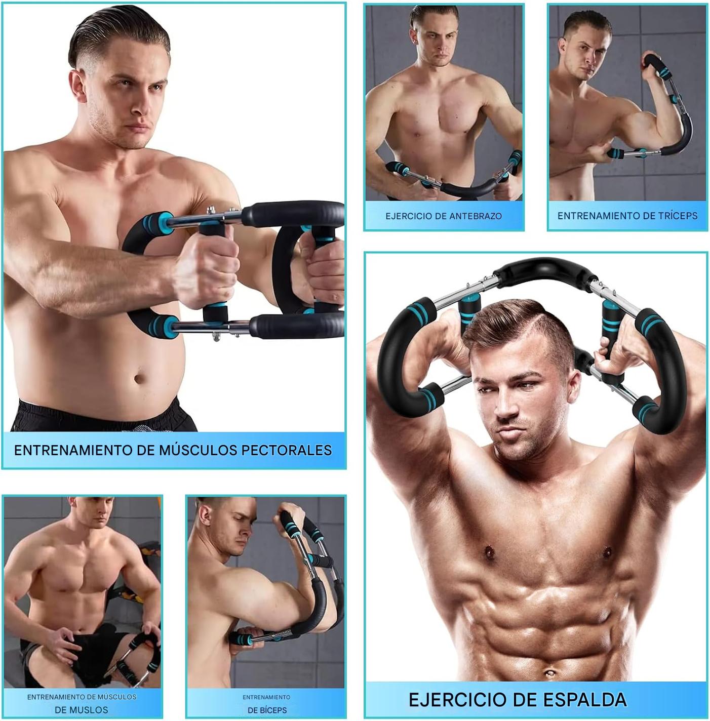 Twister Arm Trainer | Ejercitador de Brazos Ajustable: trabaja el tren superior y lo hace crecer