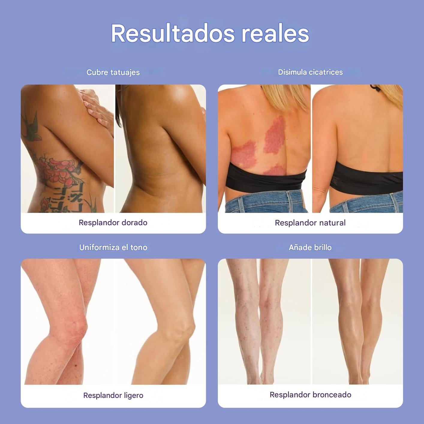 Perfeccionador Corporal a prueba de agua y sudor - Se ajusta a tu tono de piel cubriendo manchas, cicatrices, tatuajes✨HOY 50%DCTO