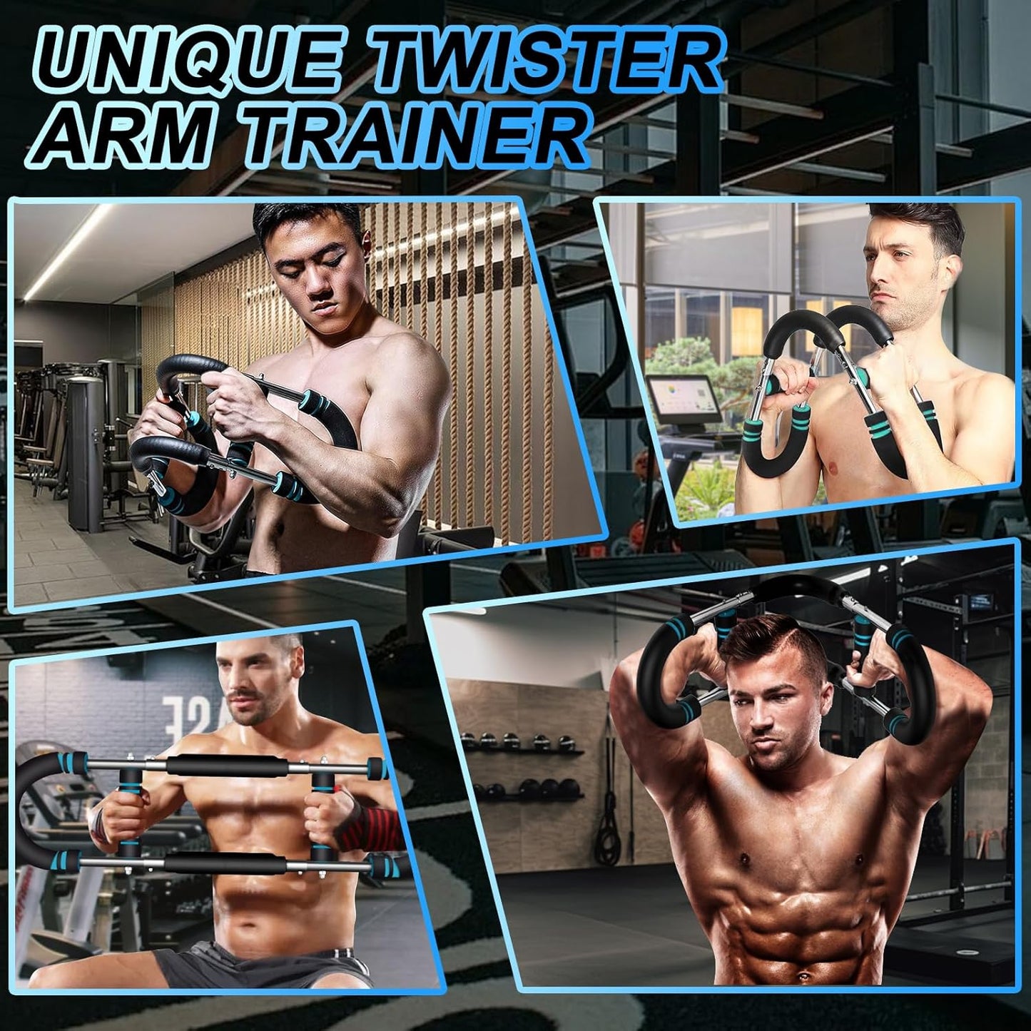 Twister Arm Trainer | Ejercitador de Brazos Ajustable: trabaja el tren superior y lo hace crecer