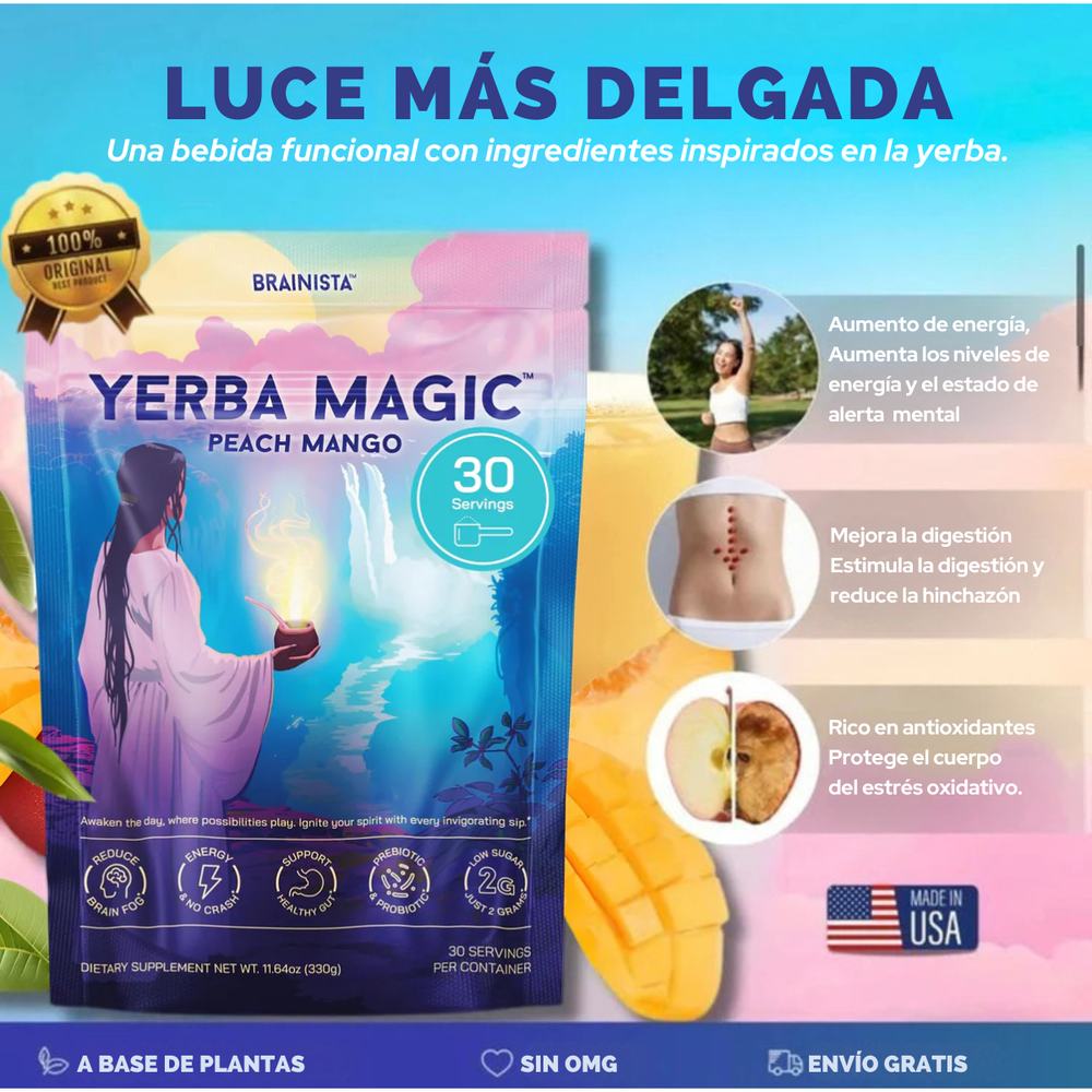 Yerba Magic - Té verde para bajar de peso: quema grasa y baja hasta 10 kilos en 3 meses