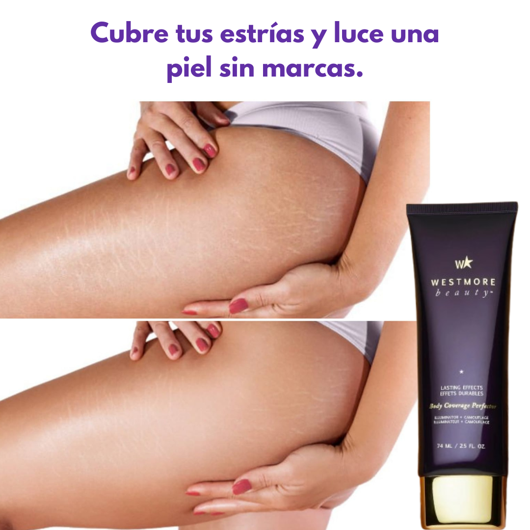 Perfeccionador corporal de alta cobertura - Cubre estrías adaptándose al tono de tu piel✨HOY 30%DCTO