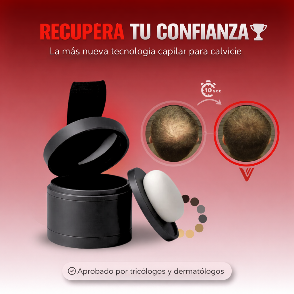 Fibra capilar para ocultar la calvicie en los hombres: da más volumen, resistente al agua y no mancha