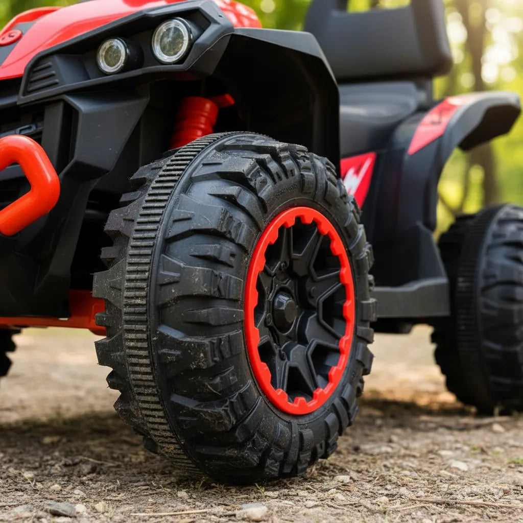 Cuatrimoto Eléctrica recargable para niños de 2 a 5 años - Con luces, sonidos y conexión bluetooth🎁HOY 30%DCTO