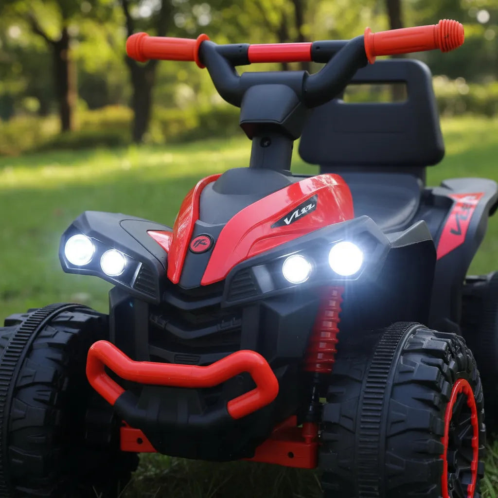 Cuatrimoto Eléctrica recargable para niños de 2 a 5 años - Con luces, sonidos y conexión bluetooth🎁HOY 30%DCTO