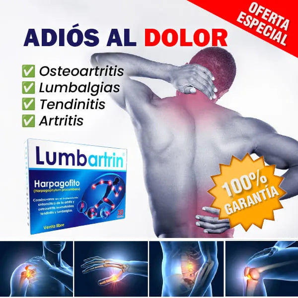 LumbarTrin x 30 cápsulas para las articulaciones - Alivia el dolor, reduce la inflamación y mejora la movilidad✨HOY 30%DCTO