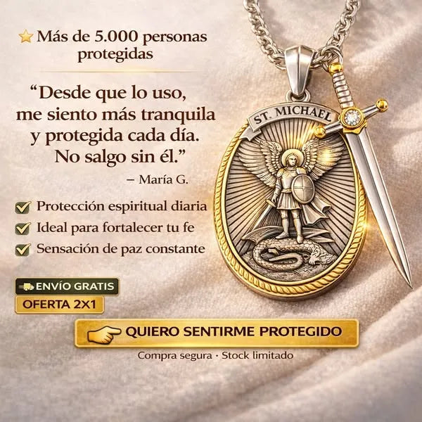 Paga 1 y lleva 2 collares de San Miguel Arcángel para la protección tuya y de tu familia