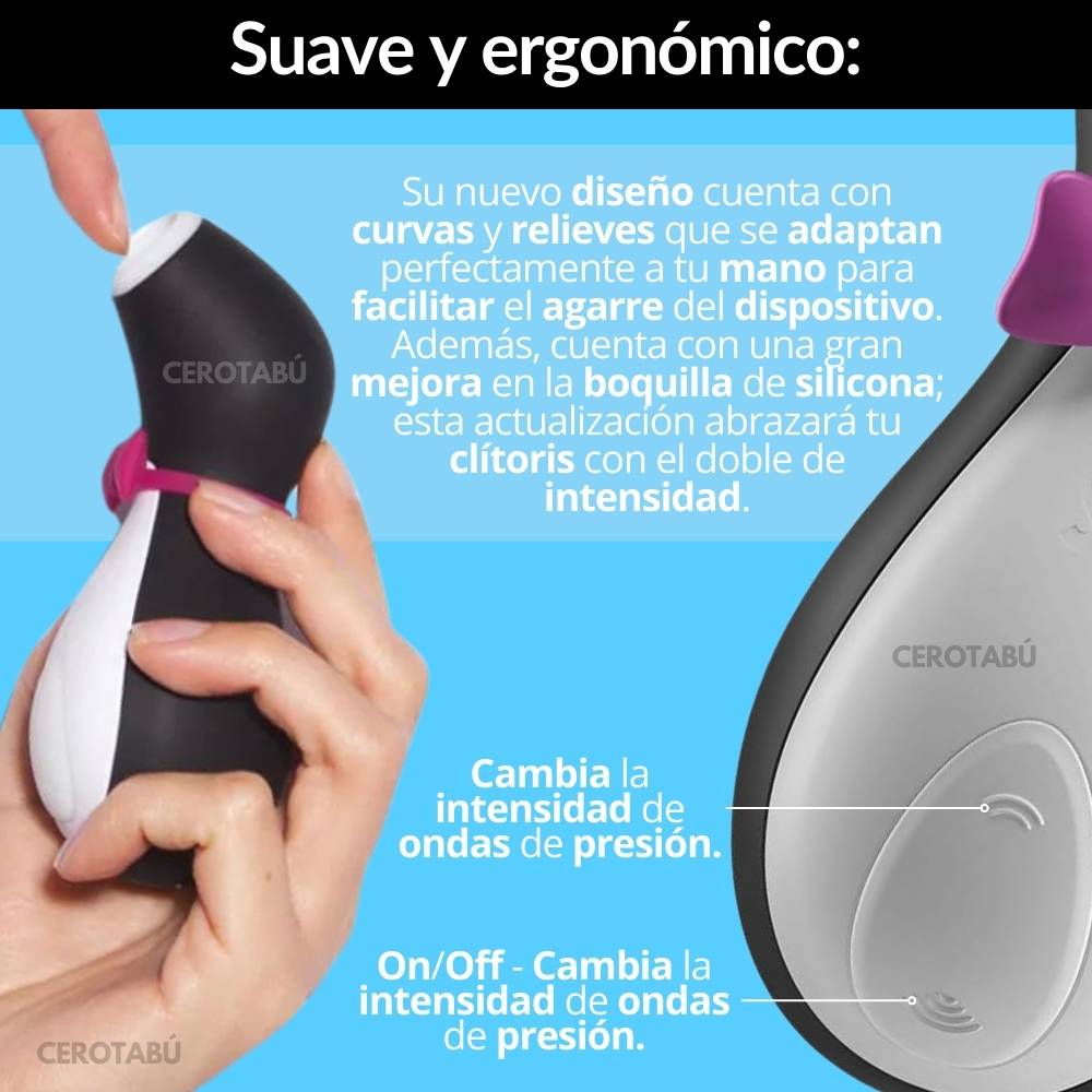 Satisfyer Penguin - Estimulador de clitoris para orgasmos intensos y explosivos🔥HOY 30%DCTO