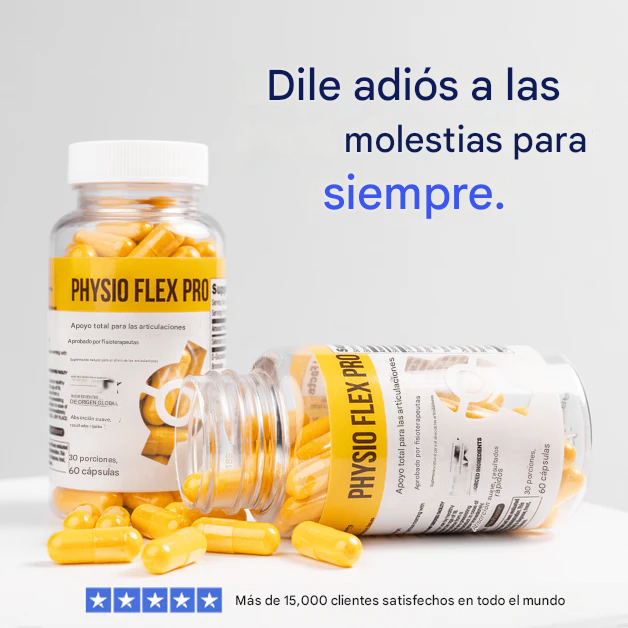 Physio Flex Pro® Suplemento para las articulaciones x60 cápsulas - Desinflama, reduce el dolor y mejora la movilidad✨HOY 30% DCTO